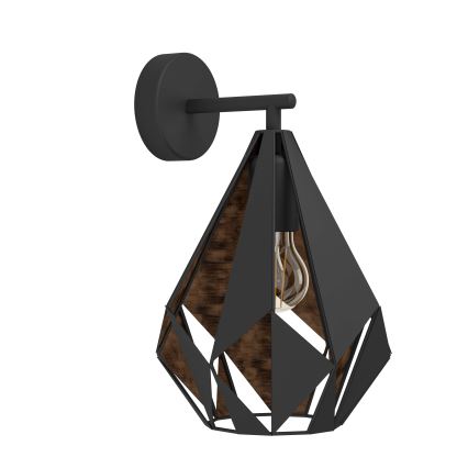 Eglo 49992 - Seinävalaisin CARLTON 1 1xE27/60W/230V