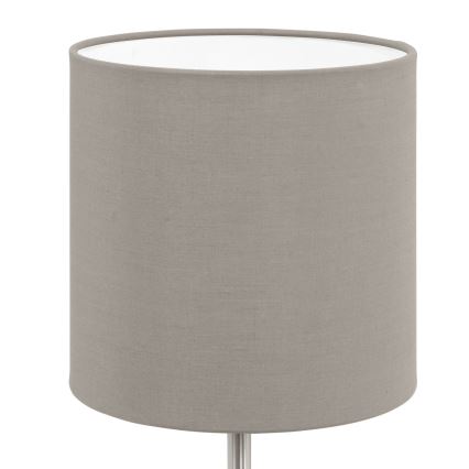 Eglo 54745 - Pöytävalaisin ANADIA 1xE14/40W/230V taupe/mattakromi