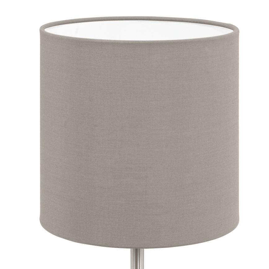 Eglo 54745 - Pöytävalaisin ANADIA 1xE14/40W/230V taupe/mattakromi