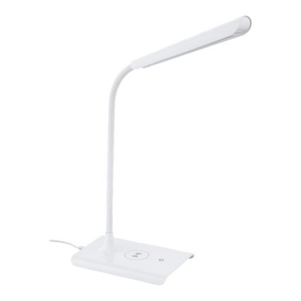 Eglo 55123 - himmennettävä LED-pöytälamppu langattomalla latauksella LED/5,5W/230V valkoinen