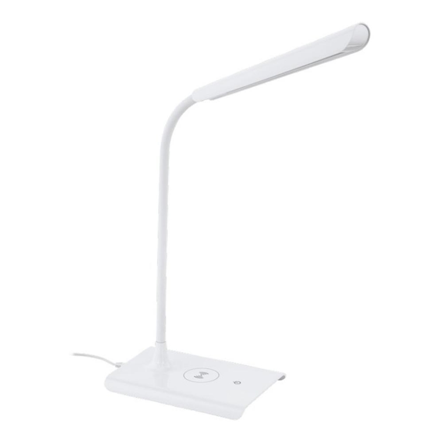 Eglo 55123 - himmennettävä LED-pöytälamppu langattomalla latauksella LED/5,5W/230V valkoinen