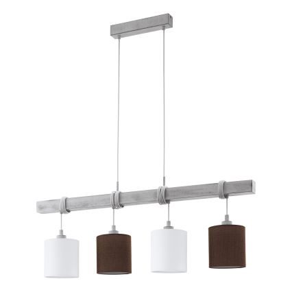 Eglo 55206 - LED-riippuvalaisin kaapelikiinnityksellä TOWNSHEND 4xE27/60W/230V