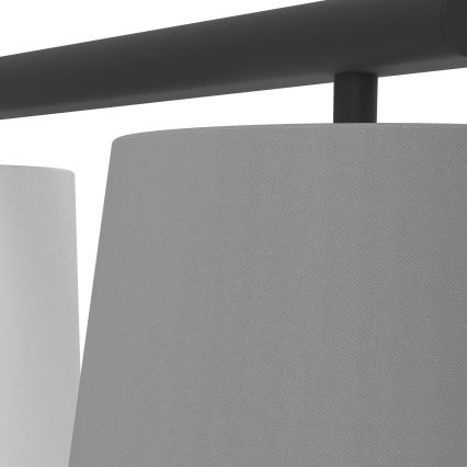 Eglo 55207 - LED-riippuvalaisin vaijerilla ALMEIDA 3xE14/25W/230V harmaa