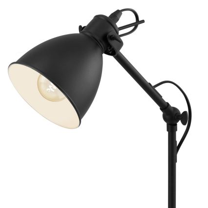Eglo 55251 - Pöytävalaisin PRIDDY 1xE27/40W/230V musta