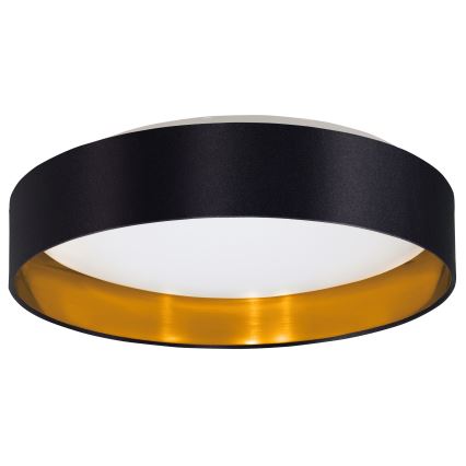 Eglo 55267 - LED-kattovalaisin MASERLO LED/16W/230V 3000K halkaisija 40,5 cm musta/kupari