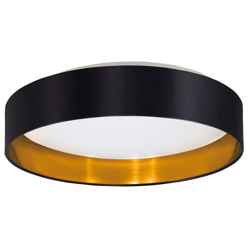 Eglo 55267 - LED-kattovalaisin MASERLO LED/16W/230V 3000K halkaisija 40,5 cm musta/kupari