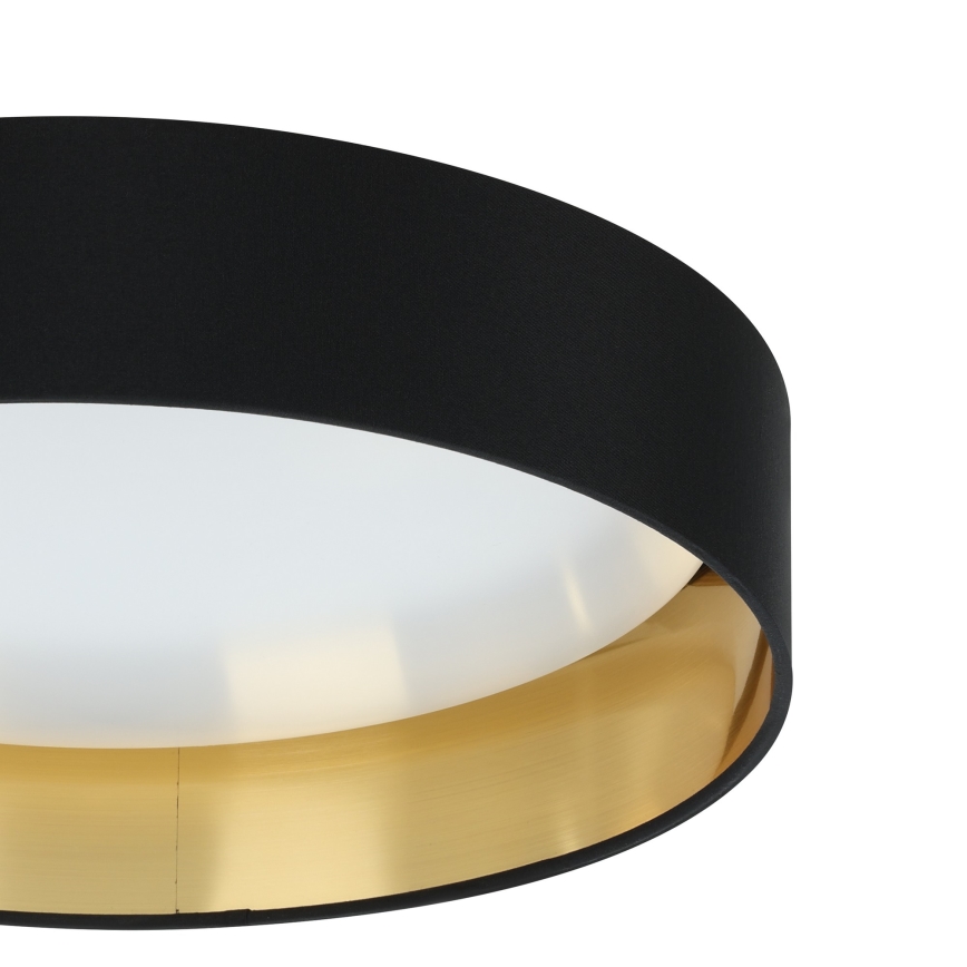 Eglo 55267 - LED-kattovalaisin MASERLO LED/16W/230V 3000K halkaisija 40,5 cm musta/kupari