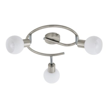 Eglo 55427 - LED-kohdevalaisin 3xE14/4W/230V, halkaisija 27 cm, mattakromi