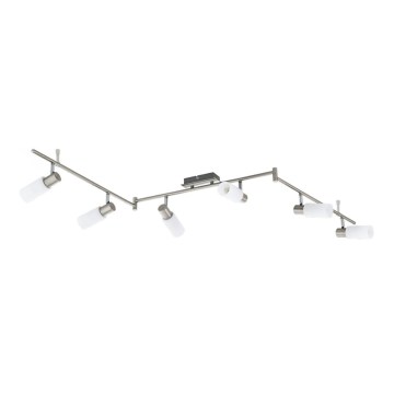 Eglo 55448 - LED-kohdevalaisin 6xE14/4W/230V mattakromi