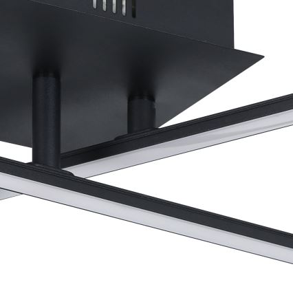 Eglo 55707 - LED-kattovalaisin 3xLED/3,5W/230V musta