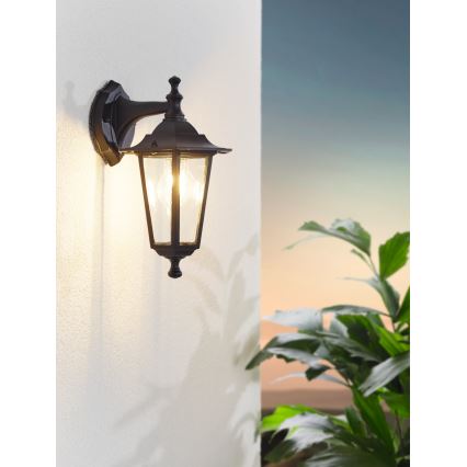 Eglo 55763 - LED-ulkoseinävalaisin 1xE27/4W/230V IP44 musta