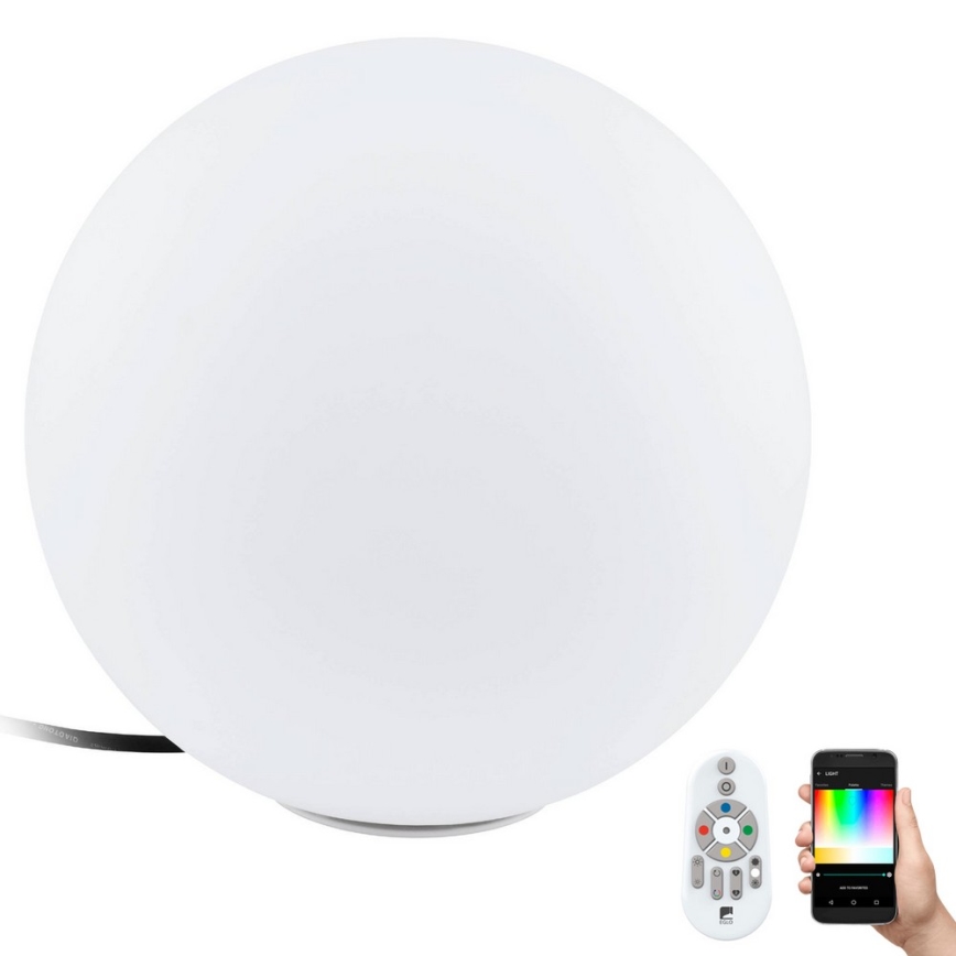 Eglo 55784 - LED RGBW Ulkovalaisin MONTEROLO-C 1xE27/9W/230V IP65 halkaisija 39 cm + kaukosäädin