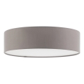 Eglo 55872 - LED-kattovalaisin 1xE27/11W/230V halkaisija 38 cm harmaa