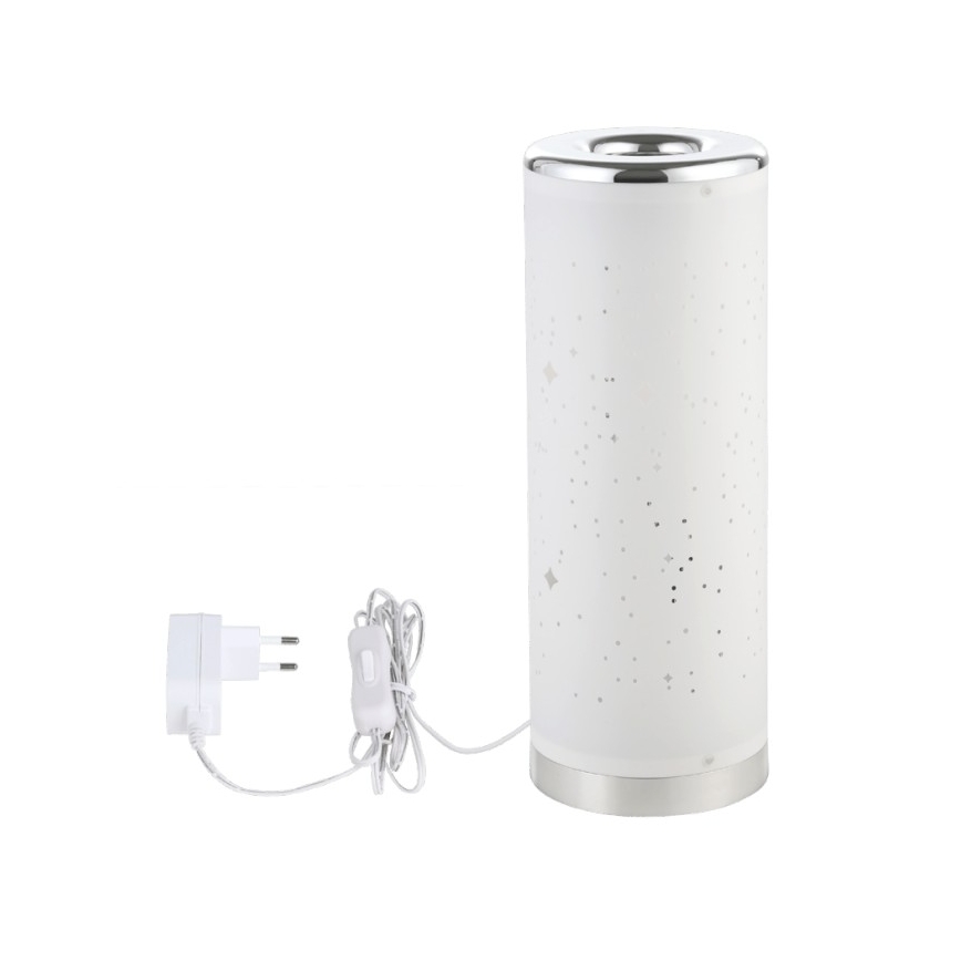 Eglo 56139 - LED RGBW himmennettävä pöytävalaisin LED/6W/230V valkoinen + kaukosäädin