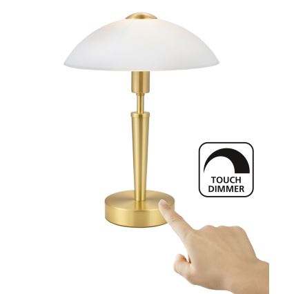 Eglo 56252 - Himmennettävä LED-pöytävalaisin SOLO 1xE14/4,5W/230V kultainen