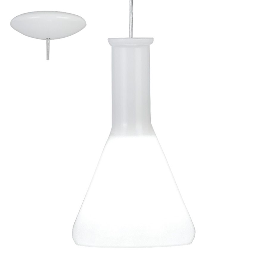 Eglo 62264 - PASCOA PRO riippuvalaisin vaijerilla 1xE27/60W/230V 16,8 cm valkoinen