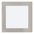 Eglo 64626 - LED upotettava valo FUEVA 1 PRO LED/10,9W/230V 3000K 17x17 cm mattakromi