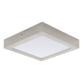 Eglo 64721 -LED-kattovalaisin FUEVA PRO LED/19W/230V 4000K 22,5x22,5 cm mattakromi
