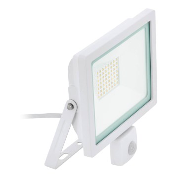 Eglo 64877 - LED-valonheitin anturilla FILETTI LED/50W/230V 3000K IP44 valkoinen