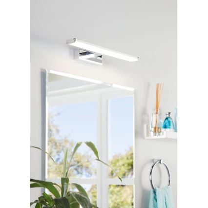 Eglo 74051 - Kylpyhuoneen LED-peilivalo GALENZANA LED/7,4W/230V 4000K 40 cm IP44 kiiltävä kromi