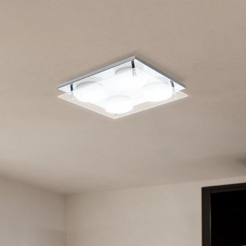 Eglo 75329 - LED-kattovalaisin ABIOLA 4xLED/6W/230V kiiltävä kromi