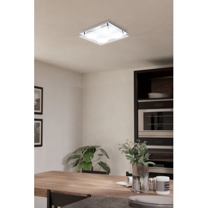 Eglo 75329 - LED-kattovalaisin ABIOLA 4xLED/6W/230V kiiltävä kromi