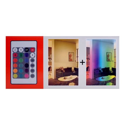 Eglo 75351 - LED RGB himmennettävä kattovalaisin ELLA-C 1xE27/7,5W/230V + kaukosäädin