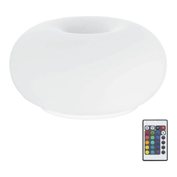 Eglo 75355 - LED RGB himmennettävä pöytävalaisin OPTICA-C 2xE27/7,5W/230V halkaisija 28 cm + kaukosäädin