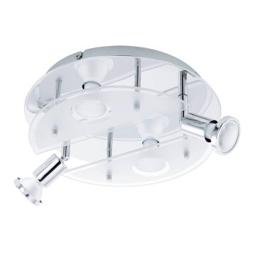 Eglo 75381 - LED RGBW Himmennettävä kohdevalo CABO-C 4xGU10/4W/230V + kauko-ohjaus