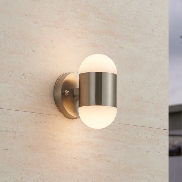 Eglo 75392 - LED-ulkoseinävalaisin MEROLA 2xLED/3,7W/230V IP44 mattakromi