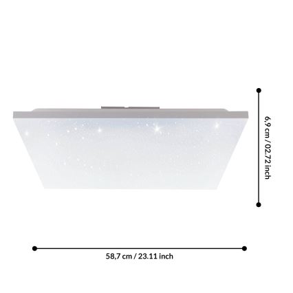 Eglo 75618 - Kiinteä LED-paneeli CALEMAR-S LED/32W/230V 4000K 60x60 cm