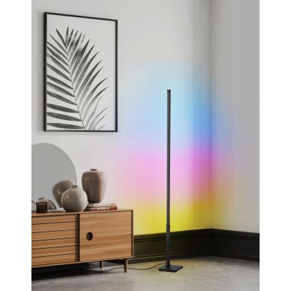 Eglo - LED RGB Himmennettävä lattialamppu LED/13,5W/230V 2700-6500K + kaukosäädin