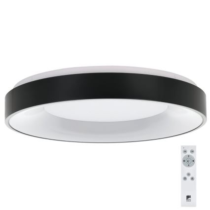 Eglo 75661 - Himmennettävä LED-kattovalaisin JUTIO 4xLED/8,1W/230V musta + kauko-ohjaus
