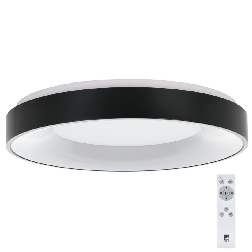 Eglo 75661 - Himmennettävä LED-kattovalaisin JUTIO 4xLED/8,1W/230V musta + kauko-ohjaus