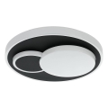 Eglo 75665 - LED-kattovalaisin LEPRESO LED/19,5W/230V halkaisija 38,5 cm musta