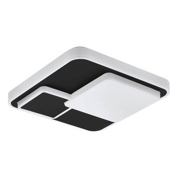 Eglo 75667 - LED-kattovalaisin LEPRESO LED/19,5W/230V 38,5x38,5 cm musta