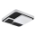 Eglo 75667 - LED-kattovalaisin LEPRESO LED/19,5W/230V 38,5x38,5 cm musta