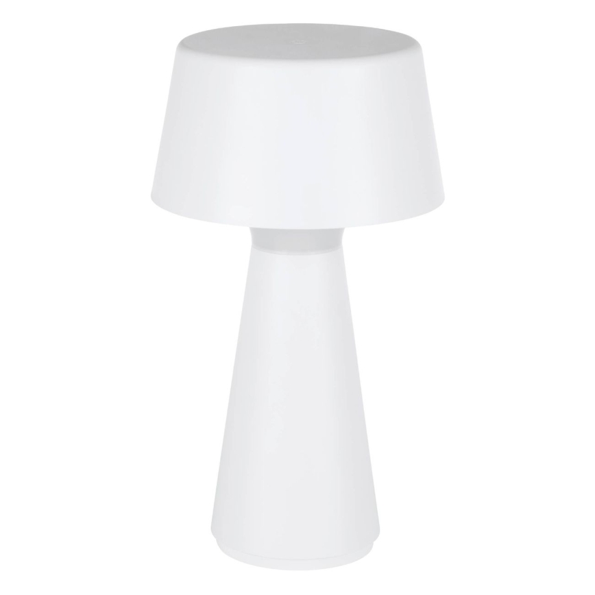 Eglo - LED-himmennettävä ladattava ulkokäyttöön tarkoitettu pöytälamppu LED/3W/5V 2200/3000/4000K 2000 mAh IP44 valkoinen