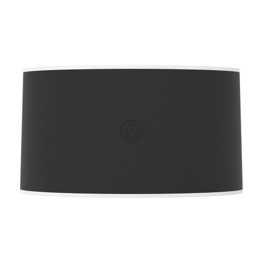 Eglo - LED himmennettävä ladattava kosketuskäyttöinen ulkoseinävalaisin LED/5W/5V 2000 mAh 3000/4000/6500K IP44 musta