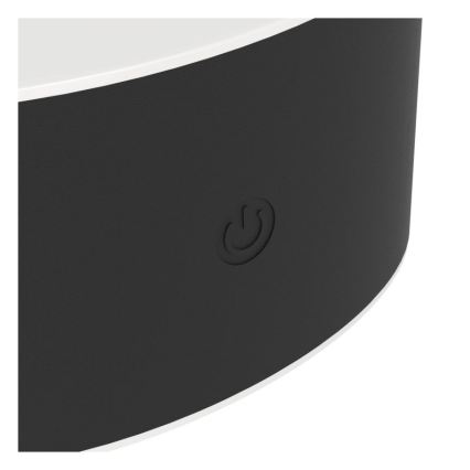 Eglo - LED himmennettävä ladattava kosketuskäyttöinen ulkoseinävalaisin LED/5W/5V 2000 mAh 3000/4000/6500K IP44 musta