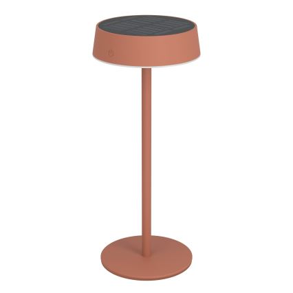 Eglo - Himmennettävä aurinkokennolla ladattava kosketusohjattu LED-pöytälamppu LED/3W/5V 3000-6000K 1800 mAh IP44 oranssi