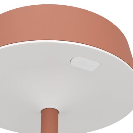 Eglo - Himmennettävä aurinkokennolla ladattava kosketusohjattu LED-pöytälamppu LED/3W/5V 3000-6000K 1800 mAh IP44 oranssi