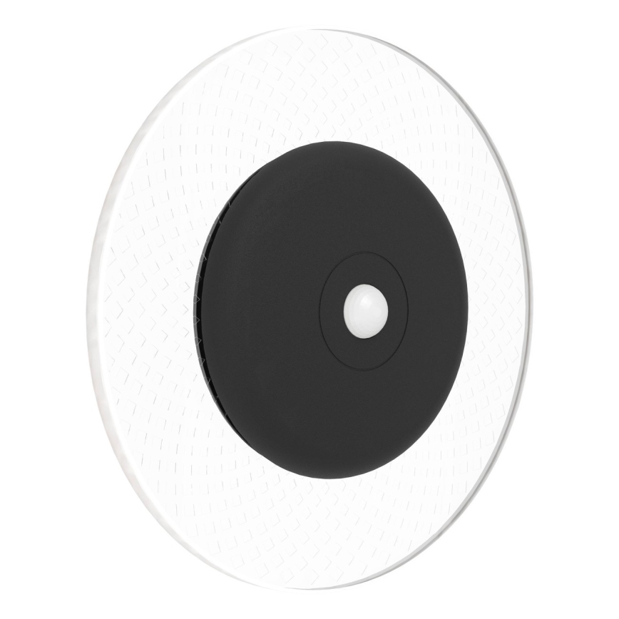 Eglo - LED RGBW himmennettävä ladattava seinävalaisin liike- ja hämärätunnistimella, LED/5V 2000 mAh, musta + kaukosäädin