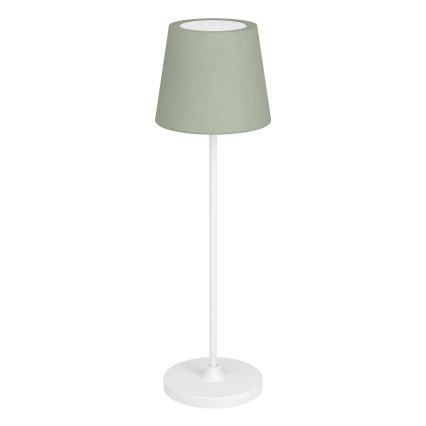 Eglo - LED Himmennettävä kosketusohjattu ladattava pöytälamppu LED/3,8W/5V 2400/3000/4000K 2000 mAh valkoinen/vihreä