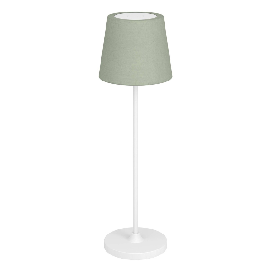 Eglo - LED Himmennettävä kosketusohjattu ladattava pöytälamppu LED/3,8W/5V 2400/3000/4000K 2000 mAh valkoinen/vihreä