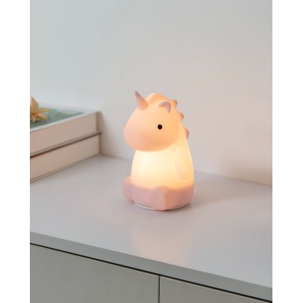 Eglo - LED RGBW ladattava kosketusohjattu lasten yövalo LED/5W/5V 1200 mAh yksisarvinen