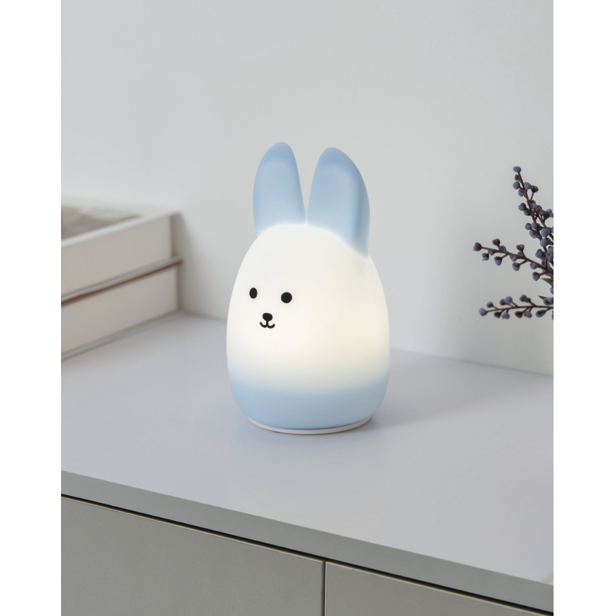 Eglo - LED RGBW ladattava kosketusohjattu lasten yövalo LED/5W/5V 1200 mAh pupu