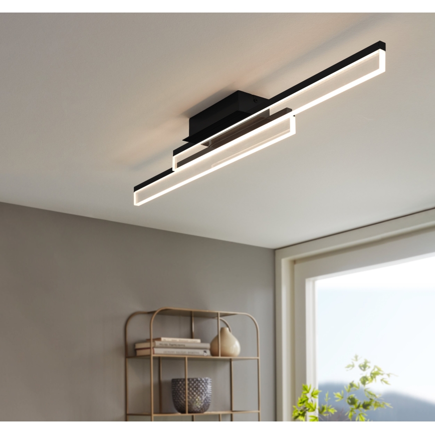 Eglo 780433 - LED-kattovalaisin kylpyhuoneeseen YANGUAS 2xLED/11W/230V 3000K IP44 mattakromi