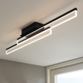 Eglo 780433 - LED-kylpyhuoneen kattovalaisin YANGUAS 2xLED/11W/230V 3000K IP44 musta