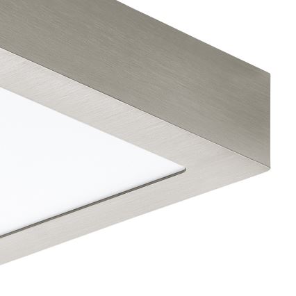 Eglo 78215 - LED-kattovalaisin FUEVA, 10,9 W / 230 V, 17 x 17 cm, mattakromi